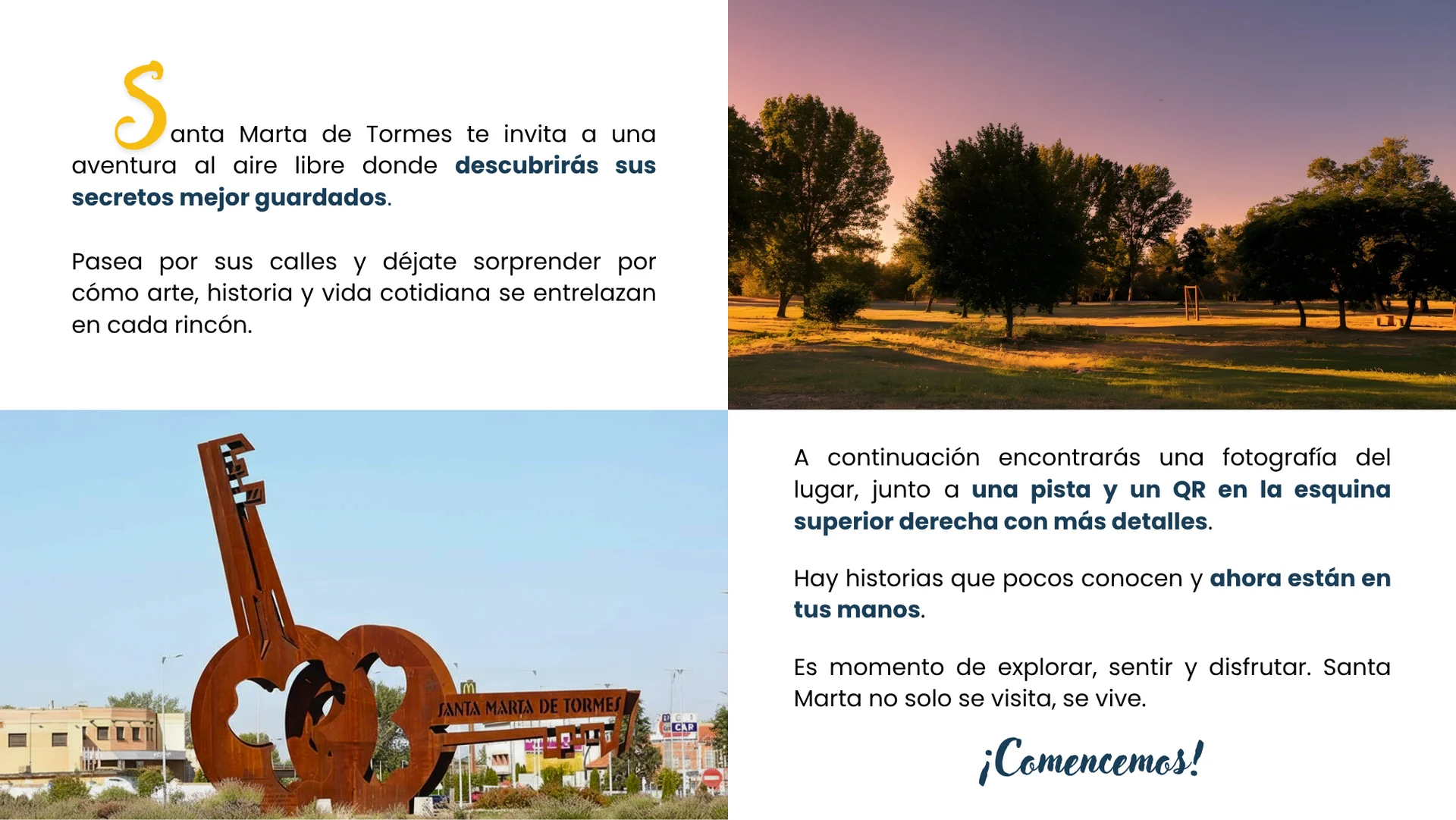 Introducción a la aventura, para escuchar haz clic en el botón que se encuentra en pantalla. Se reproducirá un audio narrado con música que lee el texto de la introducción.